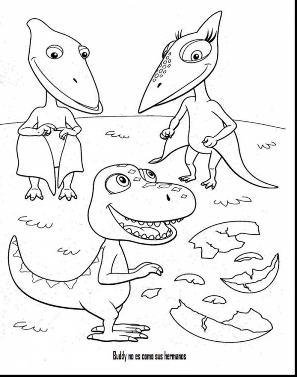 Dinosaur train coloring pages for kids