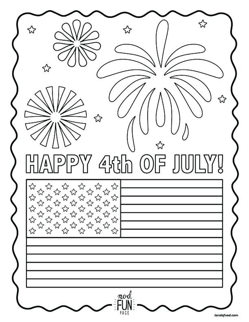 Disney 4th Of July Coloring Pages
