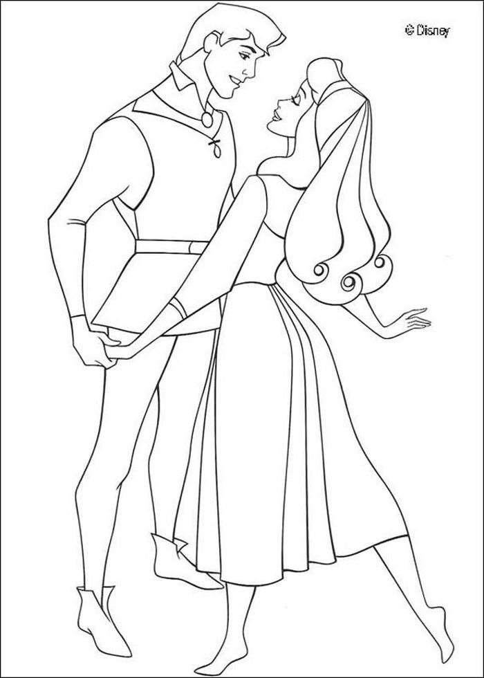 Disney Aurora And Phillip Coloring Pages
