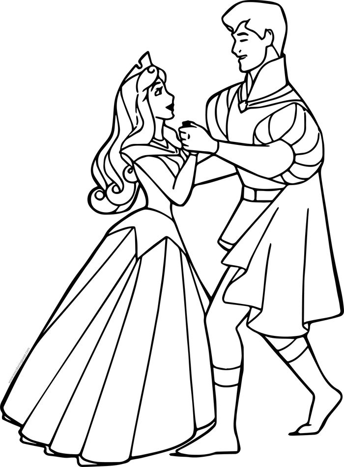 Disney Aurora Bride Coloring Pages