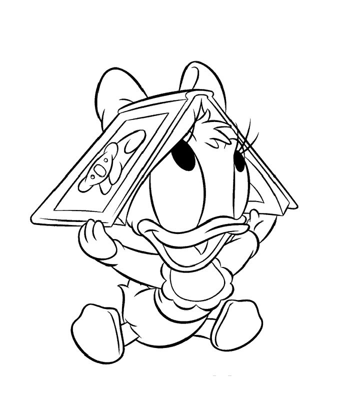 baby donald duck coloring pages