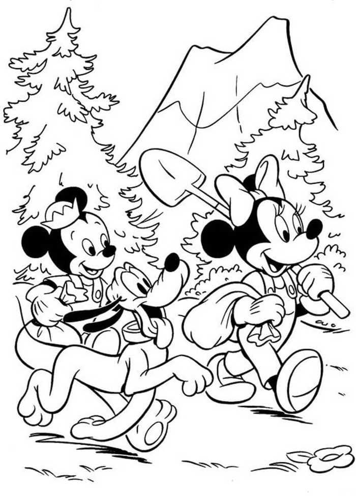 Disney Camping Coloring Pages