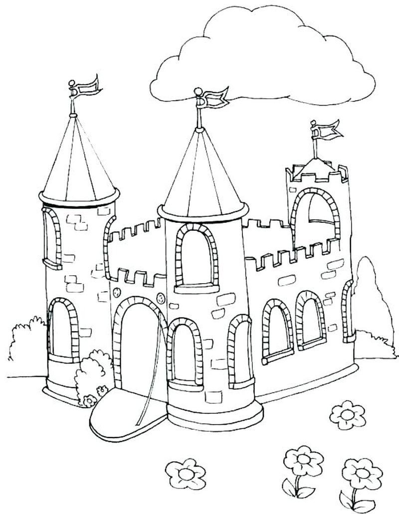 Disney Cinderella Castle Coloring Pages