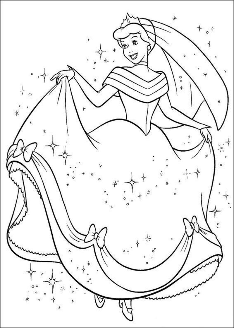 Disney Cinderella Coloring Sheet