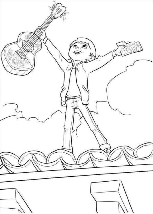 coco coloring pages for kids