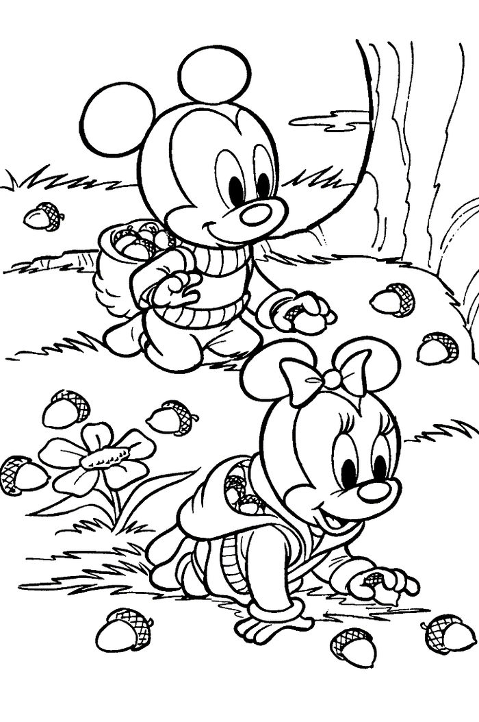 Disney Coloring Pages Autumn