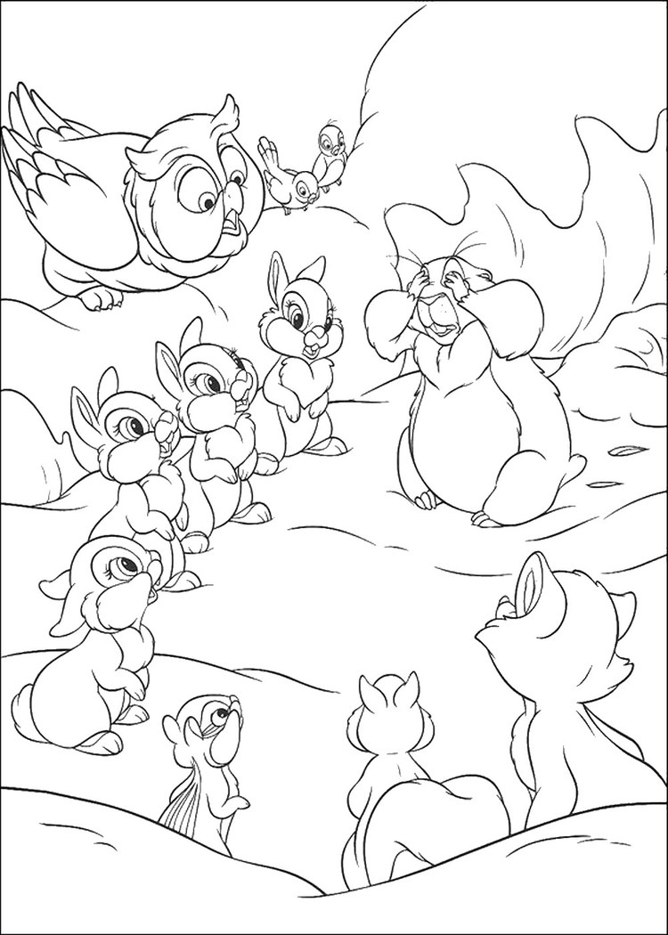 Disney Coloring Pages Bambi