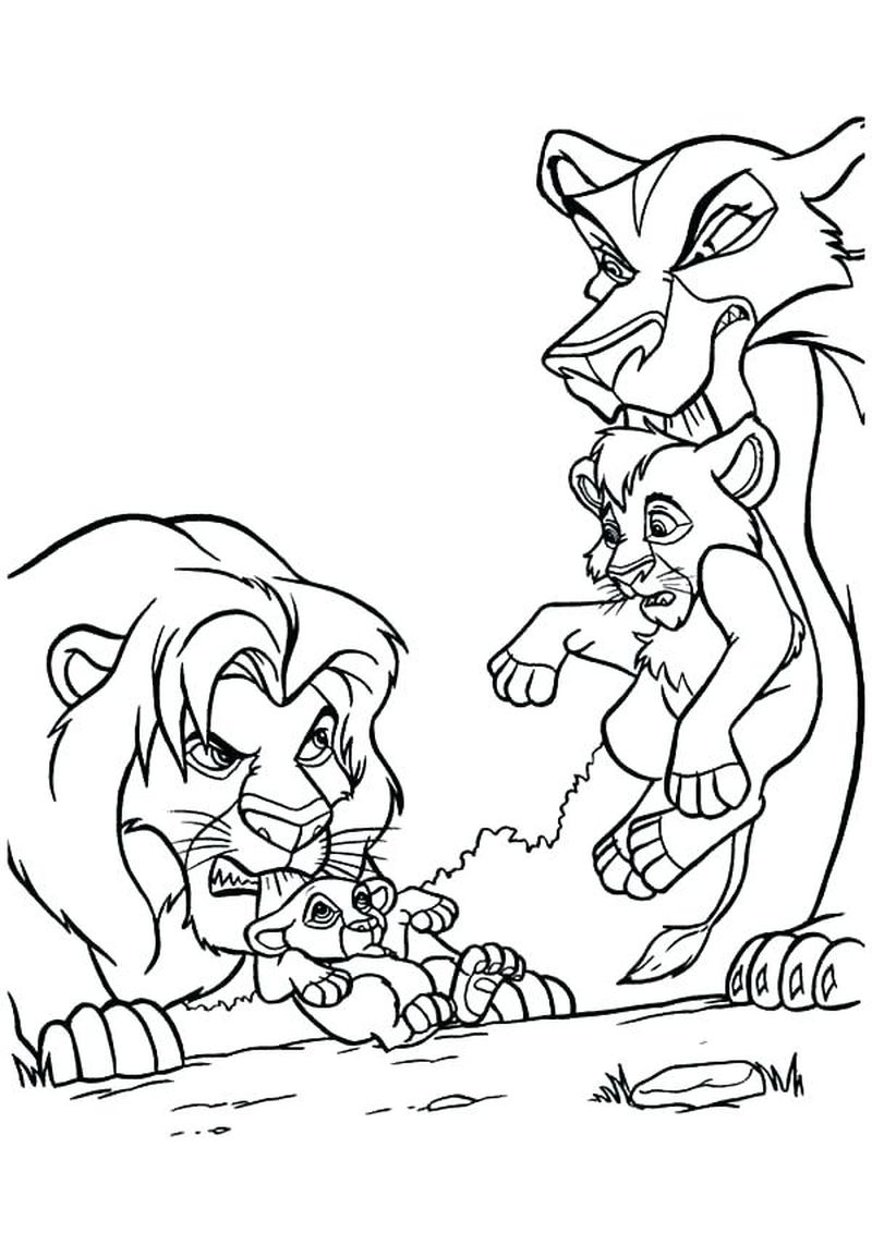 Disney Coloring Pages Lion King