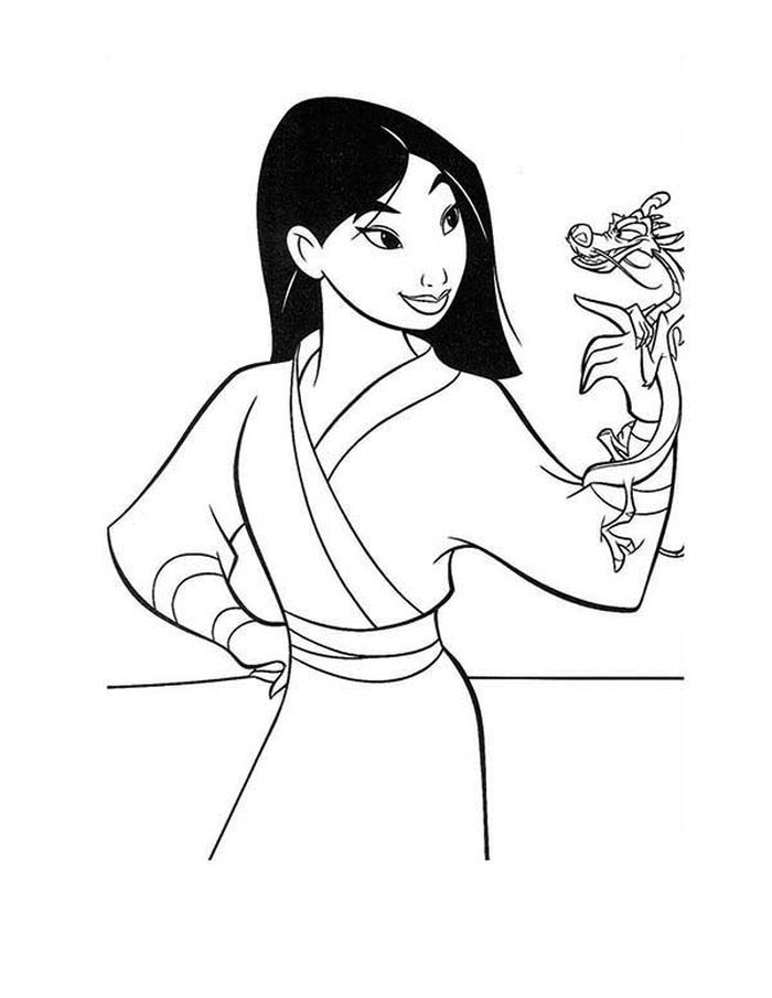 Disney Coloring Pages Mulan