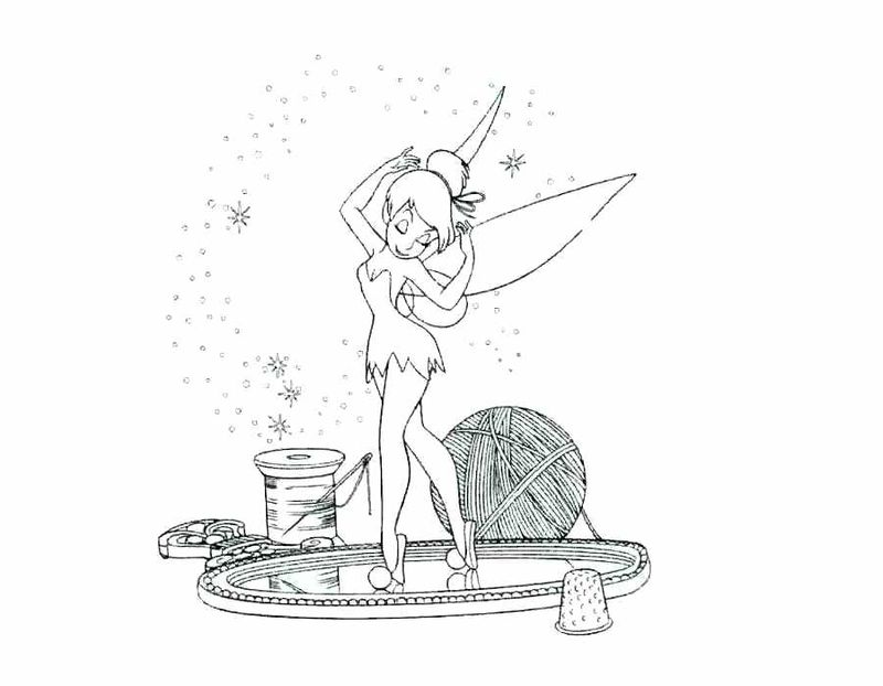 Disney Coloring Pages Of Tinkerbell