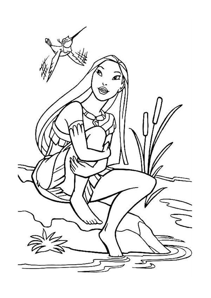 Disney Coloring Pages Pocahontas