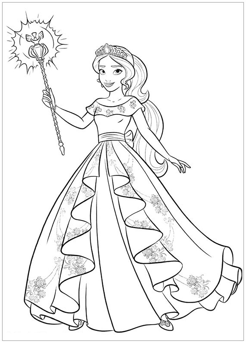 Disney Elena Of Avalor Coloring Pages