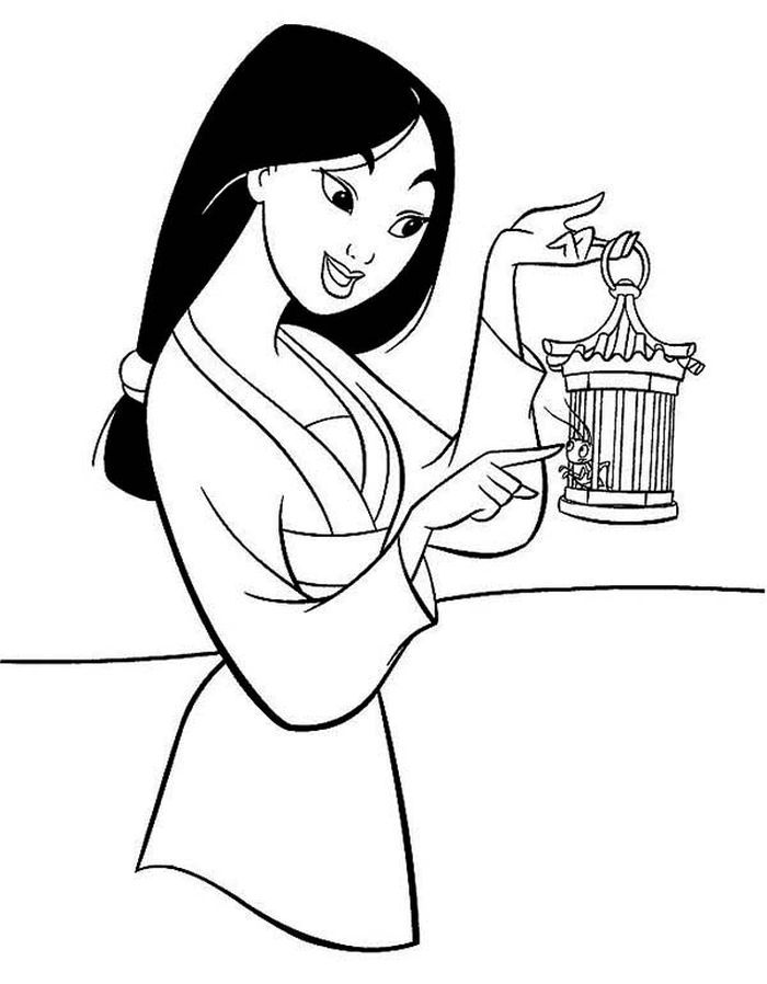 Disney Mulan Coloring Pages Free