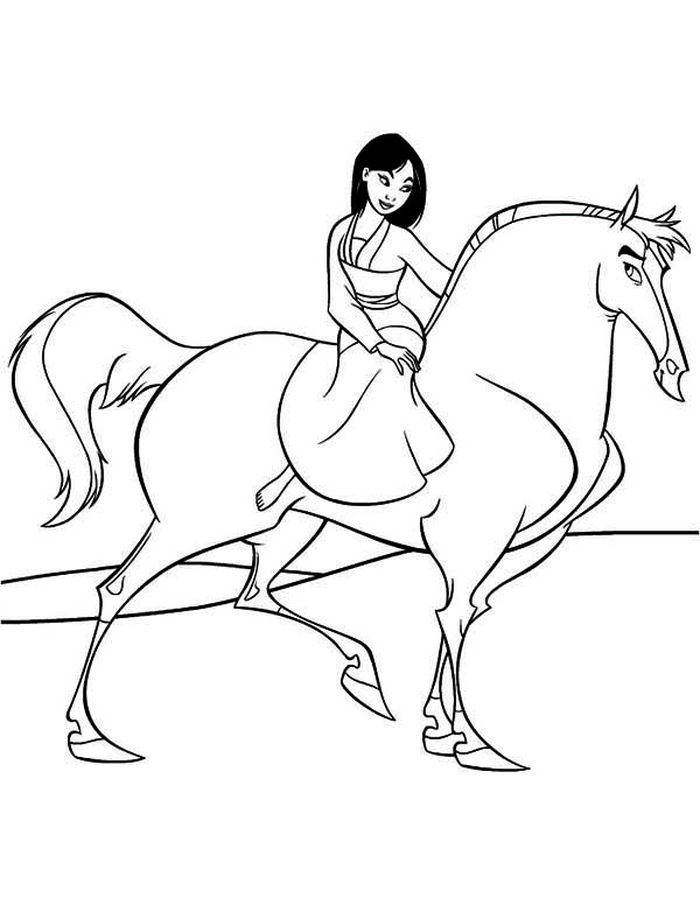 Disney Mulan Coloring Pages Print