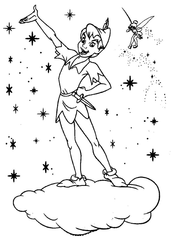 Disney Peter Pan Coloring Pages