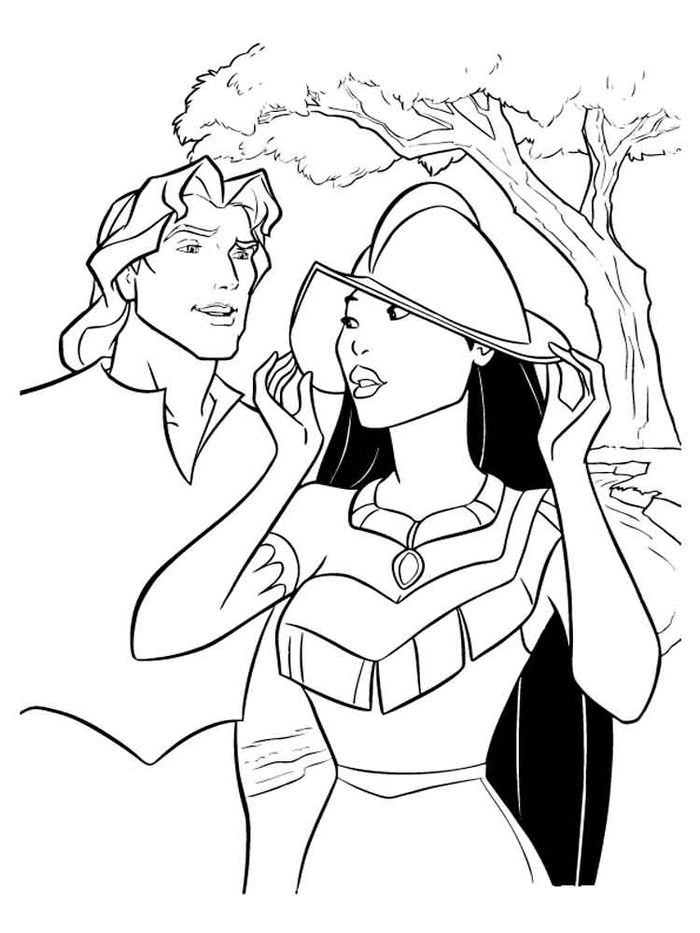 Disney Pocahontas Free Coloring Pages