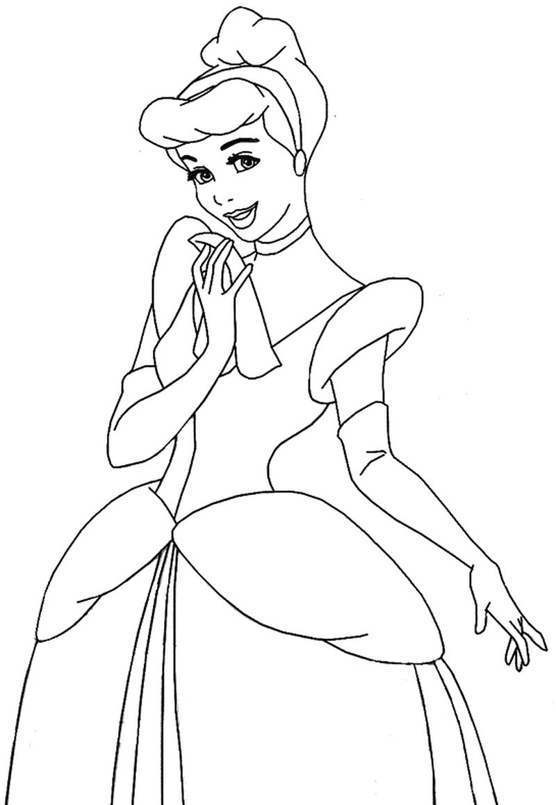 Disney Princess Cinderella Coloring Pages