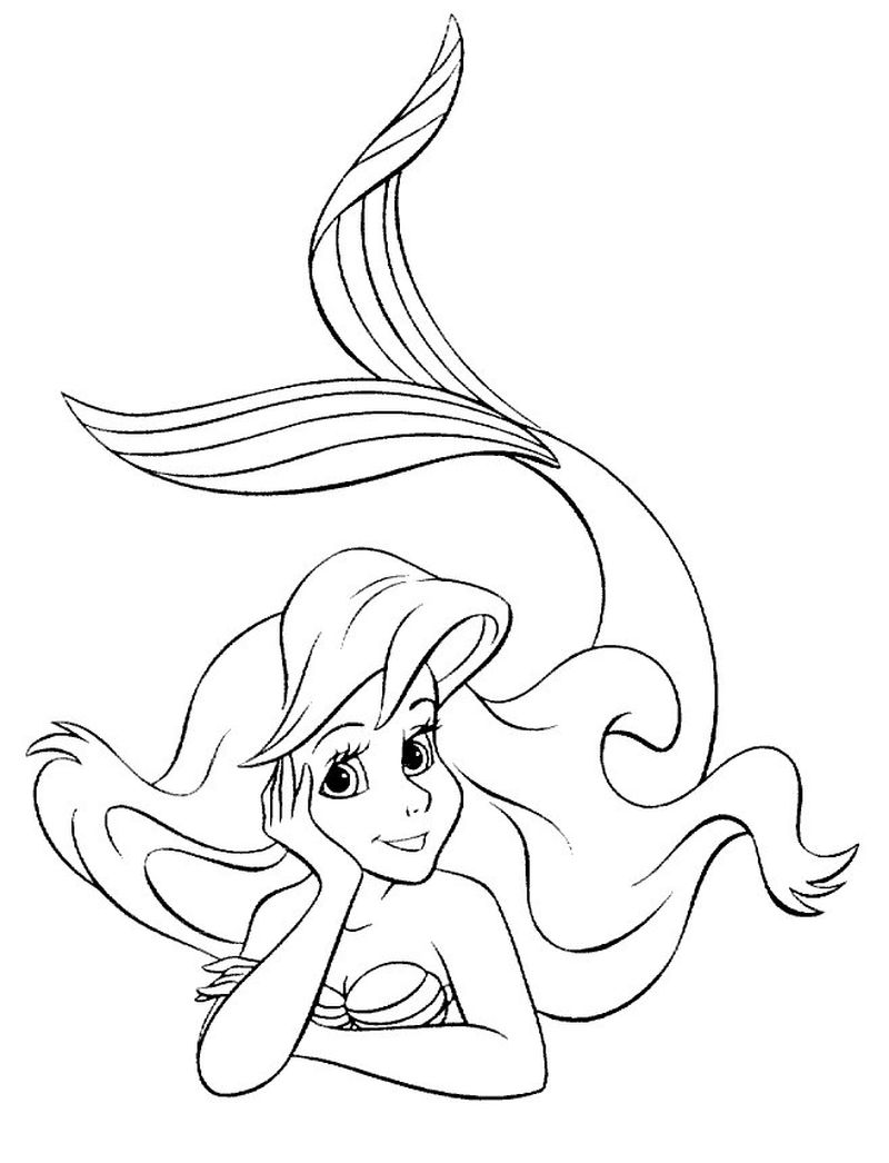 Disney Princess Coloring Pages Ariel