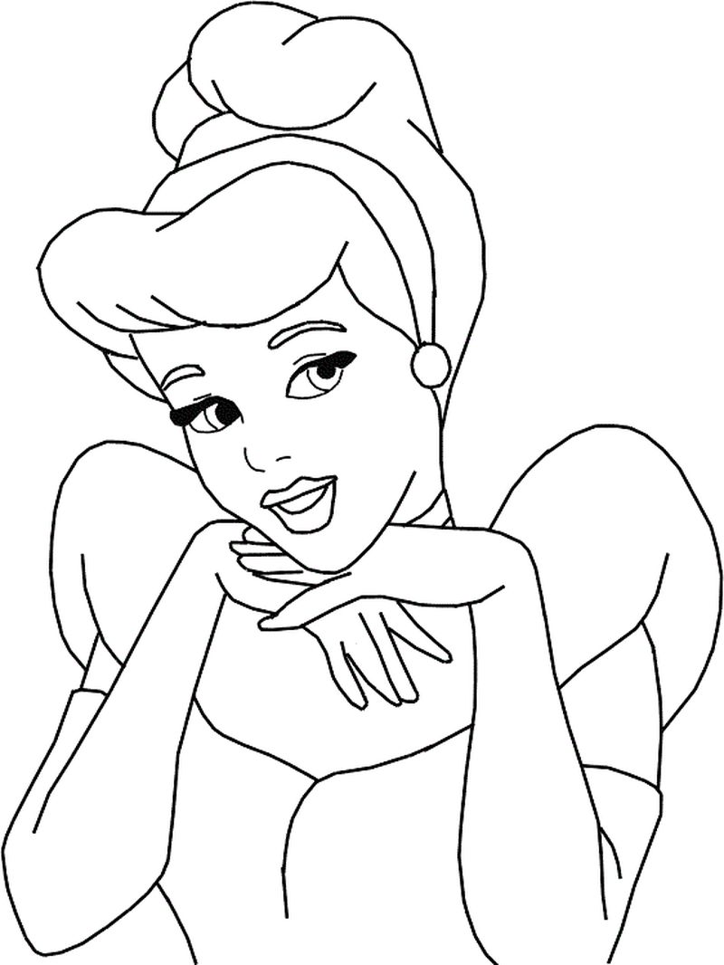 Disney Princess Coloring Pages Cinderella