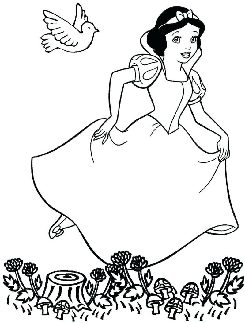 Disney Princess Snow White Coloring Pages