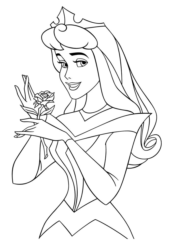 Disney Sleeping Beauty Peasant Dress Coloring Pages