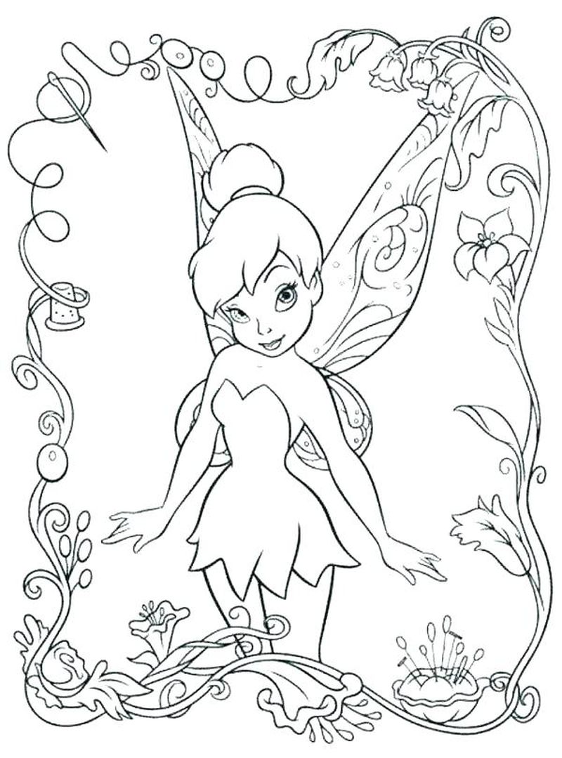 tinkerbell coloring pages disney coloring pages