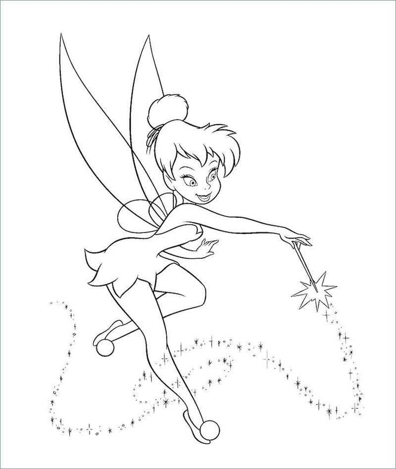 Disney Tinkerbell Printable Coloring Pages