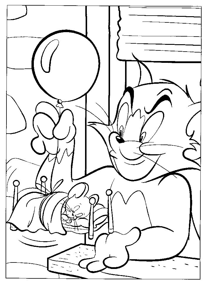 Disney Tom And Jerry Coloring Pages