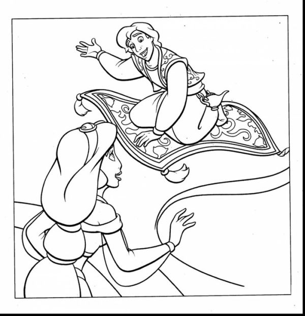 Disney princess jasmine coloring pages