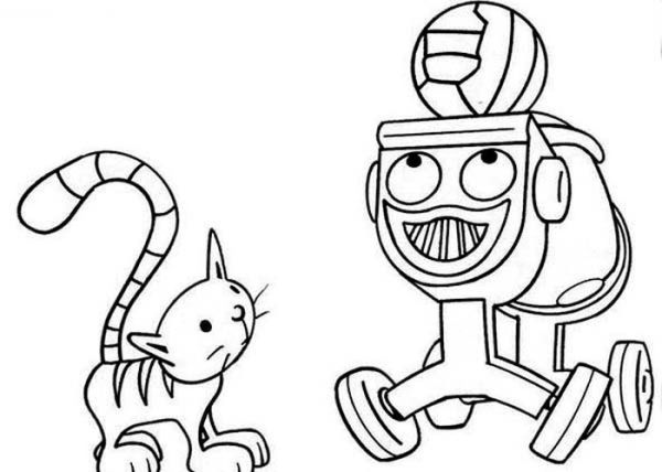 Dizzy And Bob The Builder Pet Coloring Page Coloring Sun