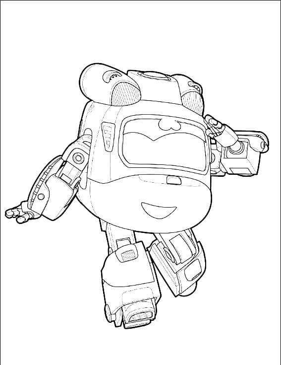 Dizzy From Super Wings Coloring Pages