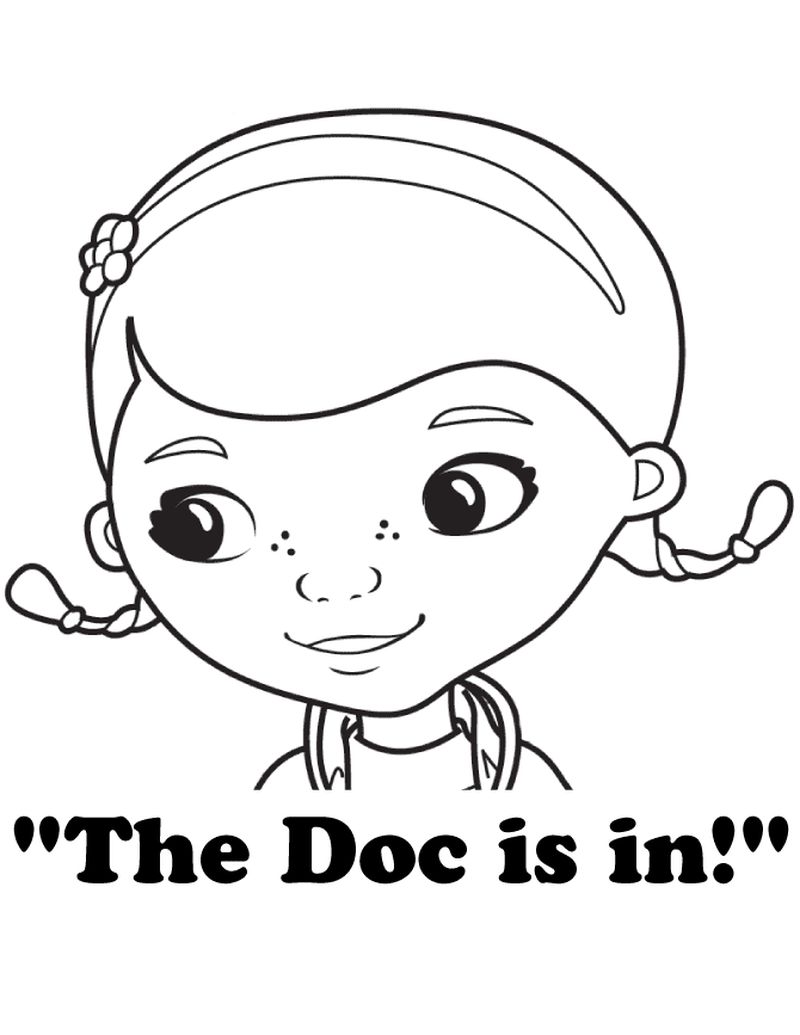 Doc McStuffins Coloring Pages The Doc is in