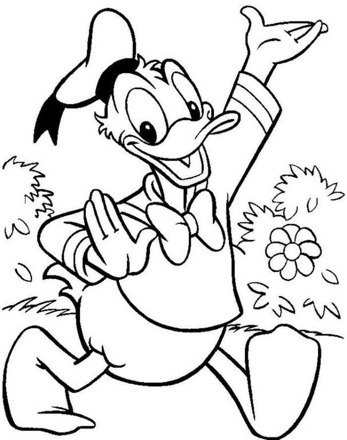 Donald Duck Coloring Book Pages