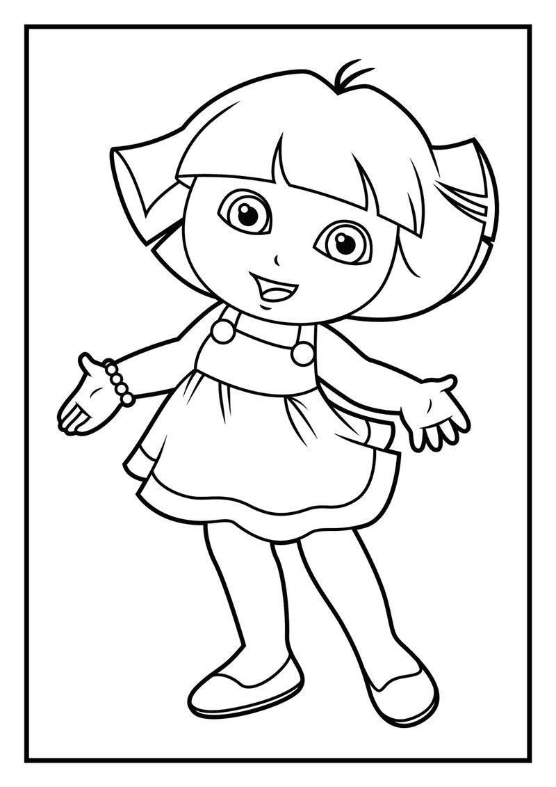 Dora And Boots Coloring Pages