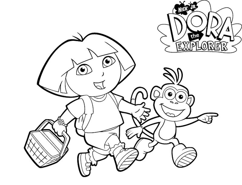 Dora Coloring Online Pages