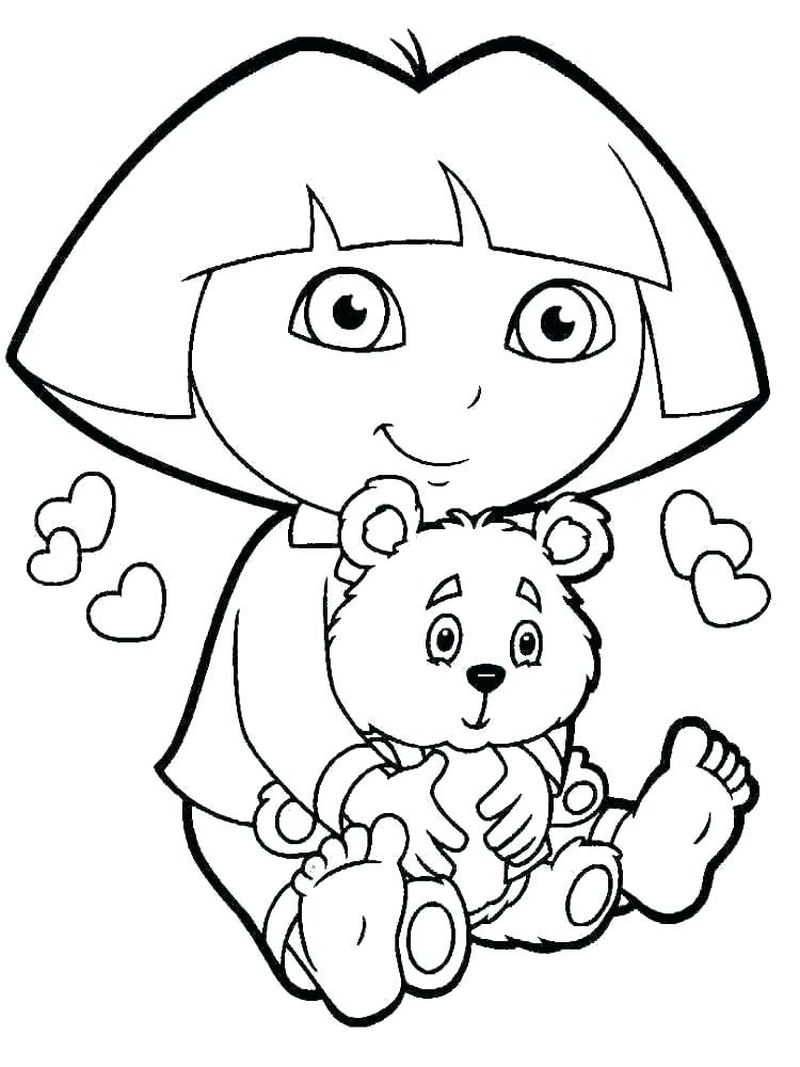 Dora Coloring Pages Free Printable