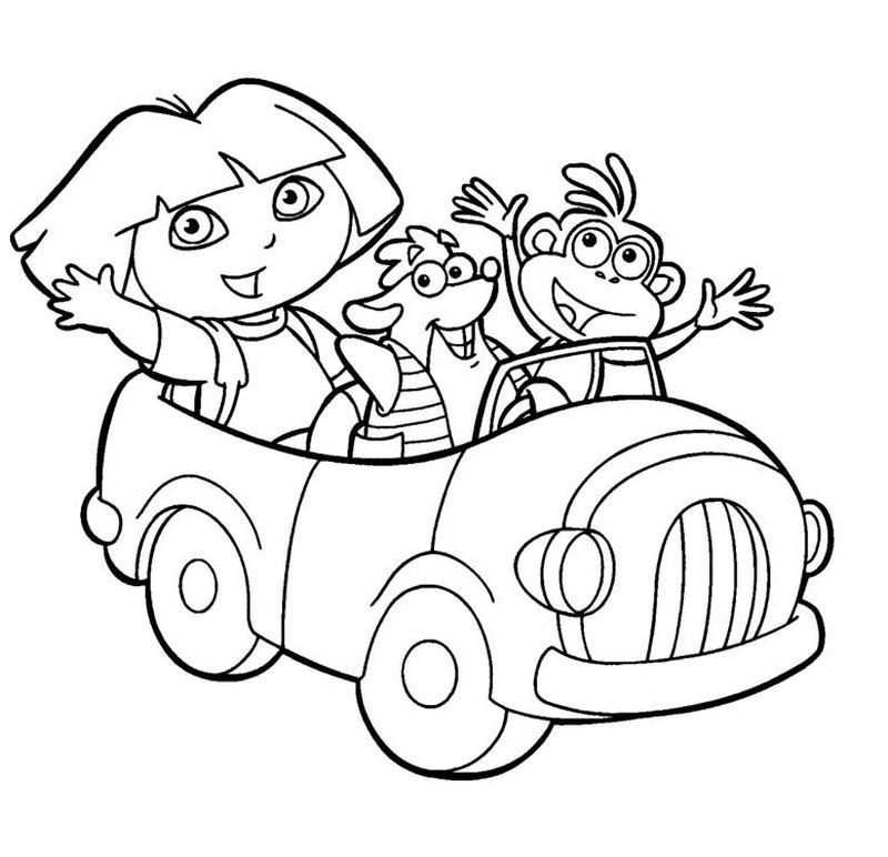 Dora Coloring Pages Free