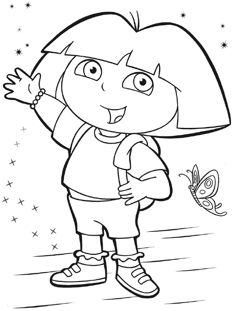 Dora Coloring Pages Games