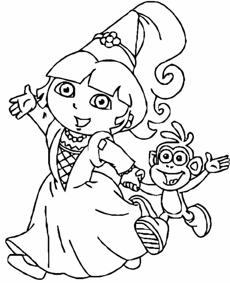 Dora Coloring Pages Online Free