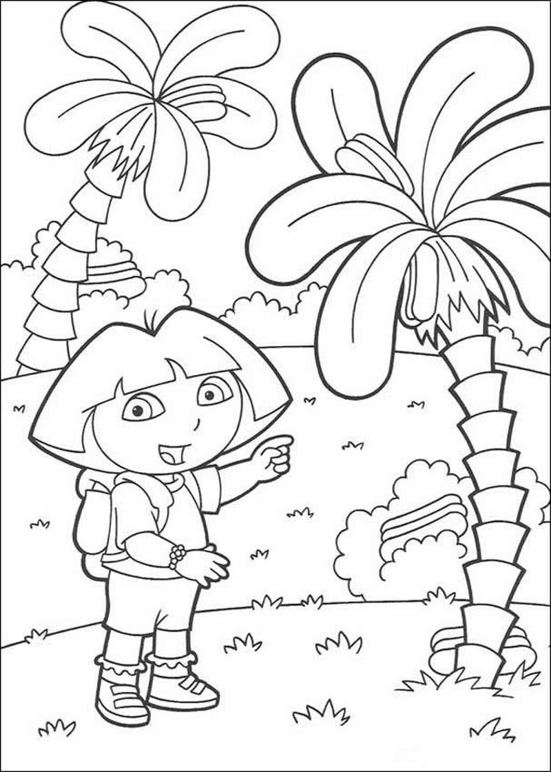 Dora Coloring Pages To Print Out