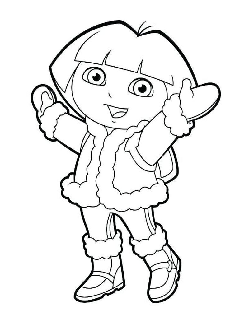 Dora Coloring Pages PDF Ideas - Coloringfolder.com