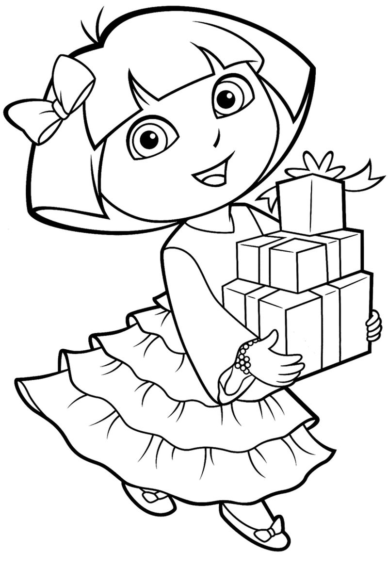 Dora The Explorer Coloring Pages Online Free
