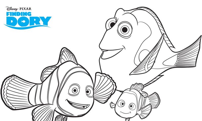 Dory Finding Nemo Coloring Pages