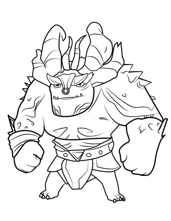 Draal The Deadly Trollhunters Coloring Page