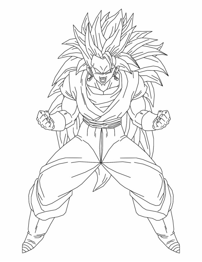 The Kindly Goku Coloring Pages PDF - Coloringfolder.com