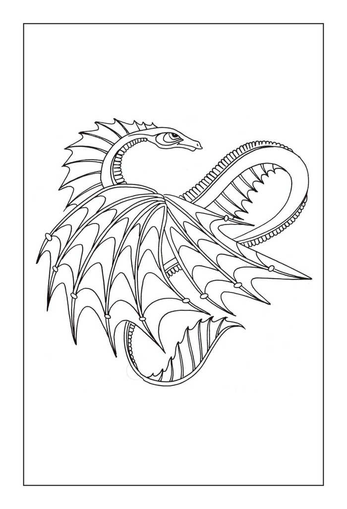 Dragon Coloring Pages 1