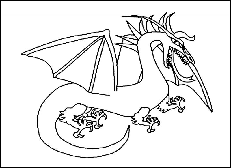 Dragon Printable Coloring Pages