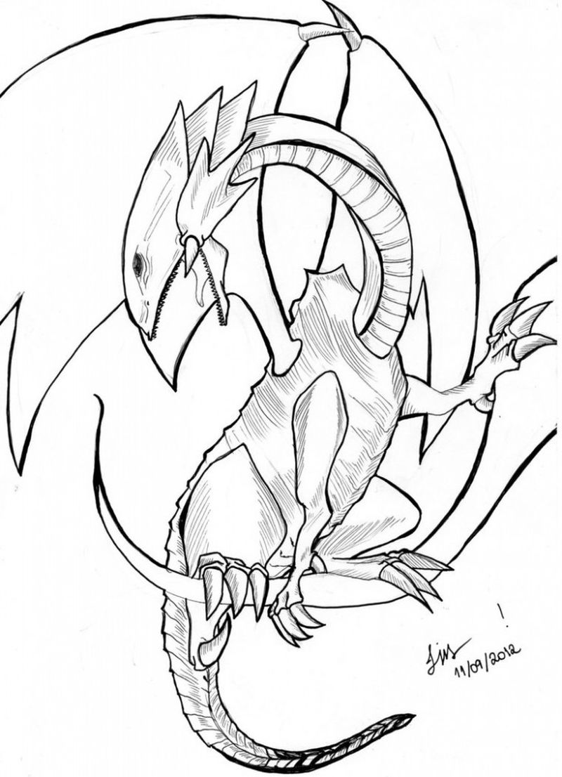 Dragons Coloring Pages For Kids
