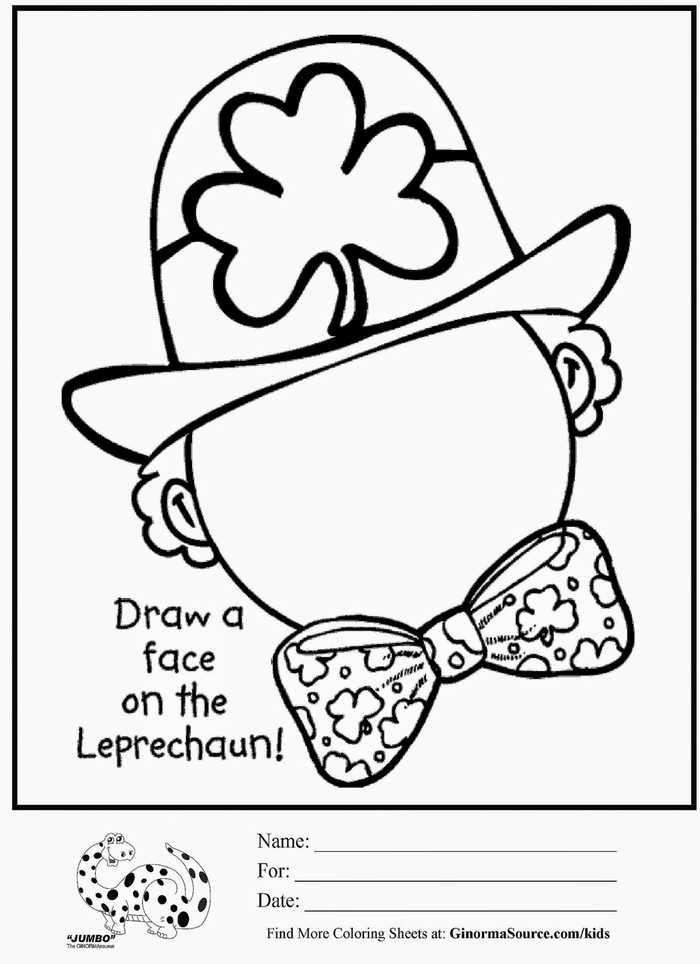 Draw St Patricks Day Coloring Page