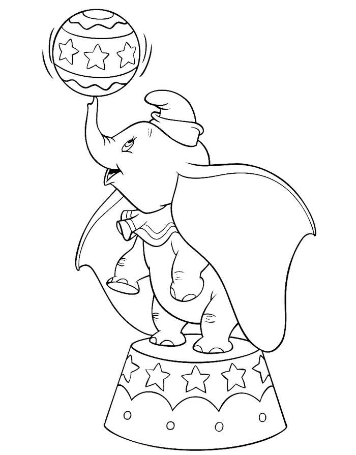 Dumbo Coloring Pages Printable